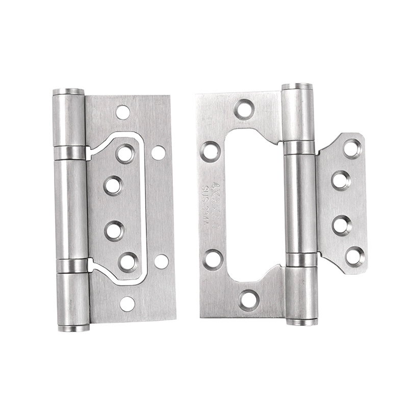 304 Cruach dhosmálta doras adhmaid soladach tiubhaithe tiubhaithe ag a bhfuil hinge cothrom