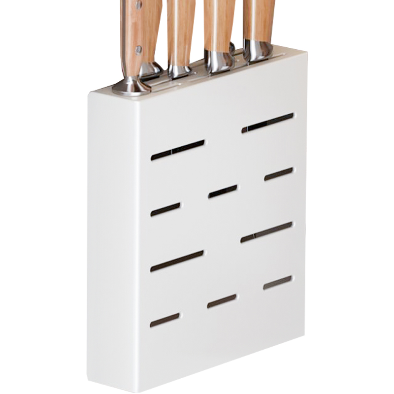 RACK ALUMINUM Cistine Spáis Punch-saor in aisce Sealbhóir Scian Simplí Bán